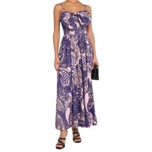LOVE THE LABEL Dolcia Midi Dress M Rolling Winds Print
